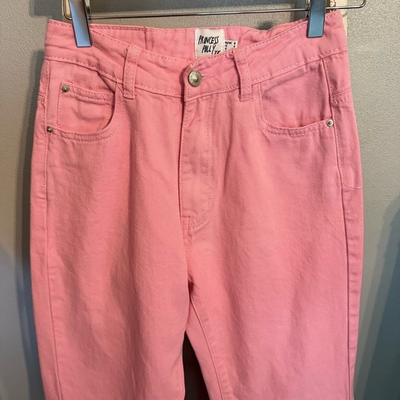 Princess Polly Pink Women's High Rise Flare Jeans Size 4 - Picture 2 of 11